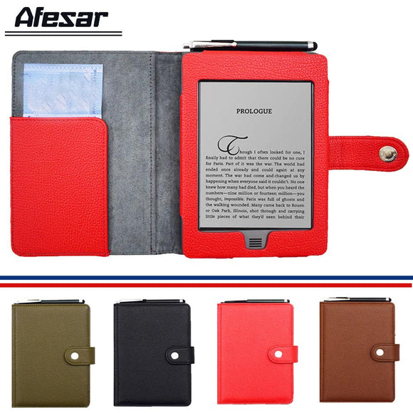 Touch Folio Flip Book Cover Case for Capa Amazon Kindle Touch 2011 2012 ebook eReader Magnetic Closured Pouch Case with s pen