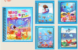 Peppa pig Magic Drawing Toy set Water Coloring Book Girl toys Drawing Board Reusable Magical Water Montessori Book Gift for Kid