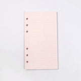 40 Sheets Kawaii A5 A6 Loose Leaf Notebook Refill Spiral Binder Index Paper Inner Pages Daily Planner Line Grid Blank Agenda