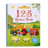 A4 size Children Cartoon Sticker books Kids English Story Book with Stickers Preschool Learning for Kindergarten Gift