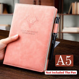 360 Pages Super Thick Wax Sense Leather A5 Journal Notebook Daily Business Office Work Notebooks Notepad Diary School Supplies