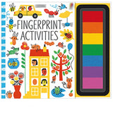 Children Fingerprinting Books with Rubber Stamps Ink Pad kids Activities Doodling Book Animal Garden Kindergarten DIY Craft Toy