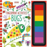 Children Fingerprinting Books with Rubber Stamps Ink Pad kids Activities Doodling Book Animal Garden Kindergarten DIY Craft Toy